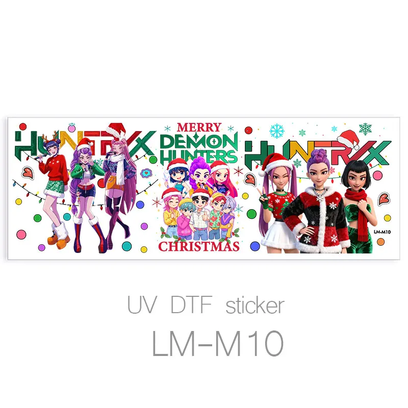 K-pop Demon Hunters UV Sticker Collection - Cartoon Crystal Gift Set