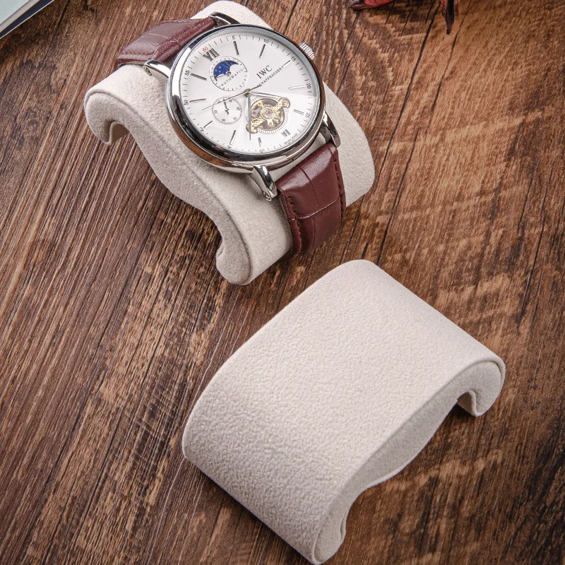 Soft Velvet Watch Pillow Shrinkable Portable Luxury Premium Wrist Watch Display Holder Professional Watches Box Accessories