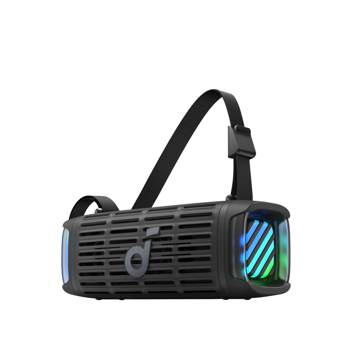 סאונדקור בום 3i מאת Anker, רמקול חיצוני קומפקטי, עמיד במים IP68, צף, עמיד במים מלוחים, BassUp 2.0