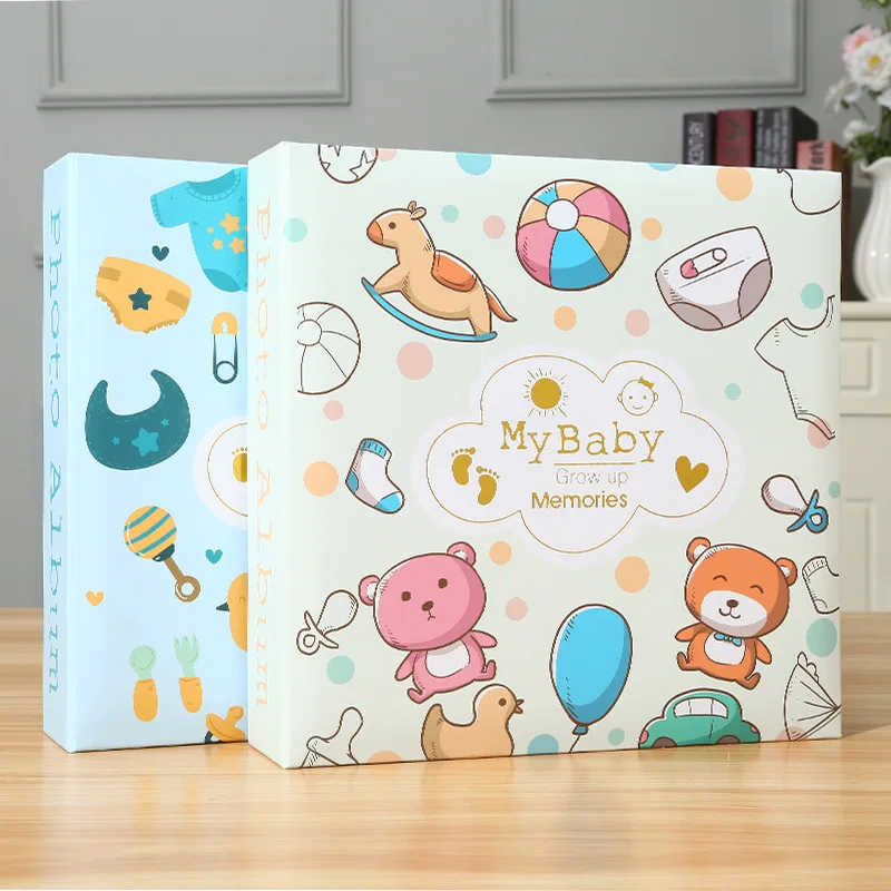 Photo Album with 200 Insert Pockets for Baby Growth