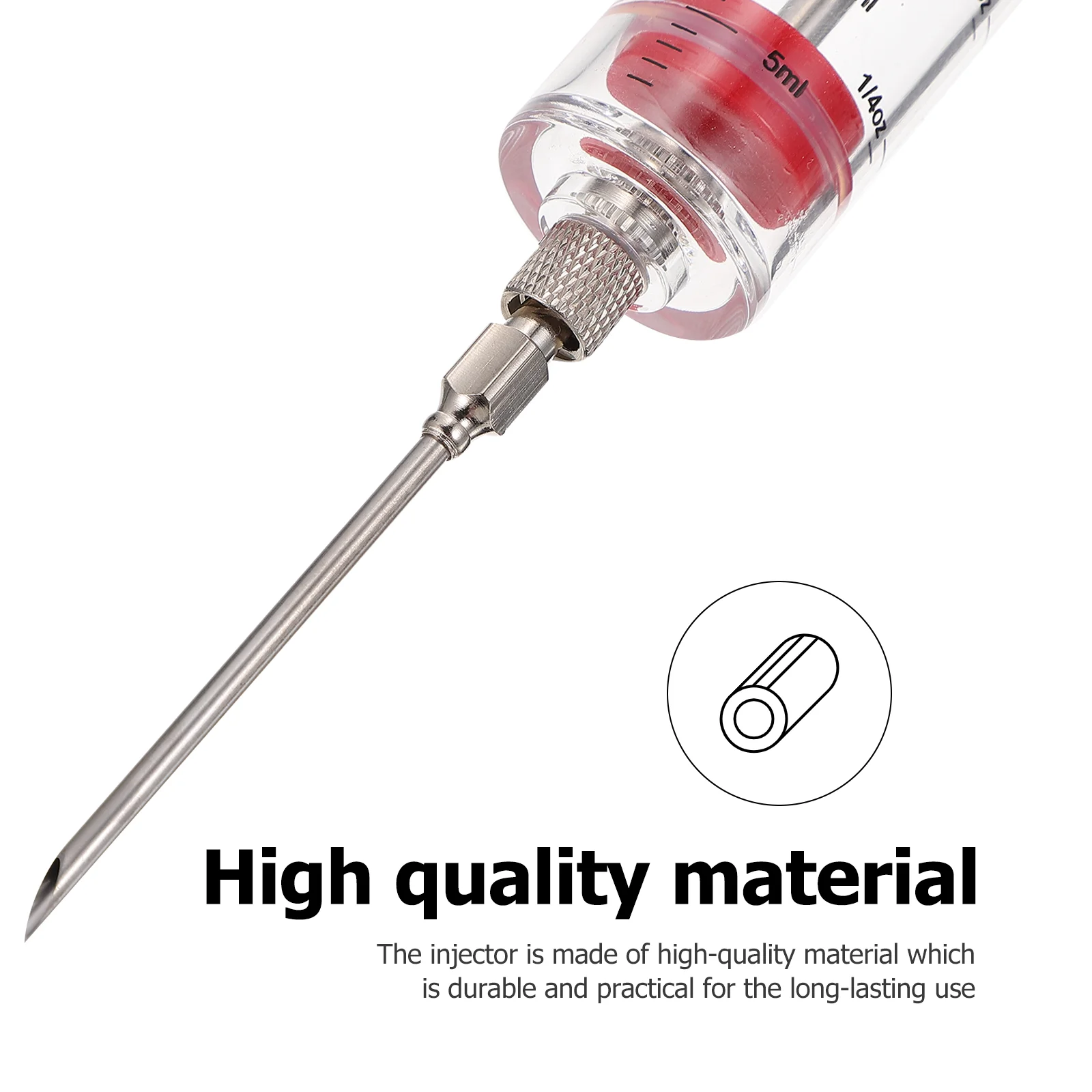 Turkey Syringe Meat Injector Marinade Seasoning Spice Barbecue Sauce Injection Tool Copper Pieces Cooking,bbq sauce injector