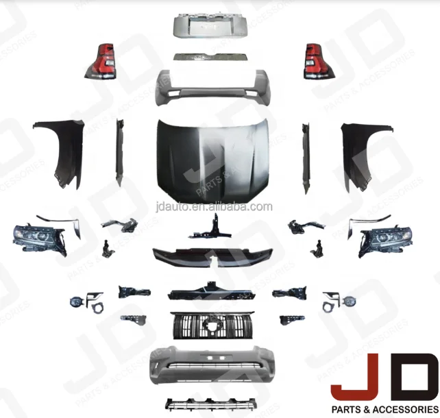 

JD AUTO Complete Upgrade KIT BUMPER KIT Body Kit For Land Cruiser Prado 2018