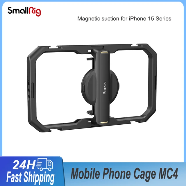 SmallRig Universal Quick Release Mobile Phone Cage for iPhone 15