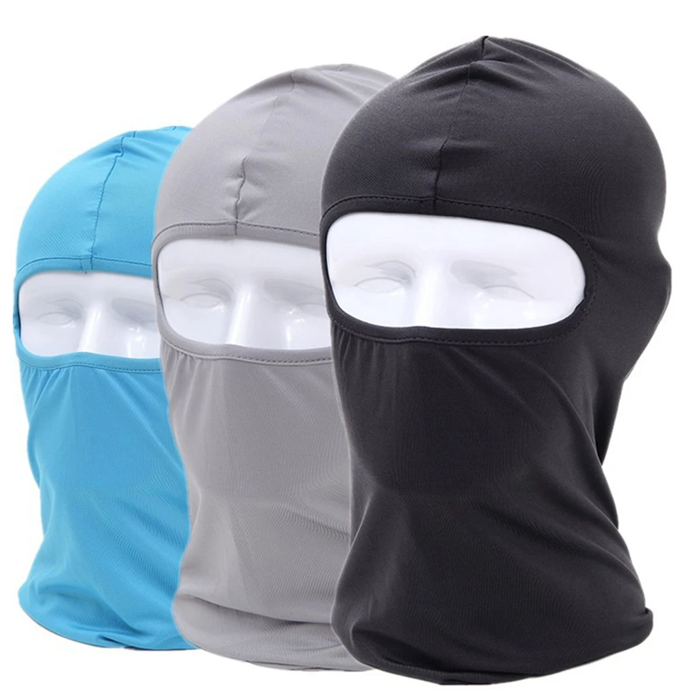 

Motorcycle Face Mask Balaclava Full Cover Cycling Hunting Hat Lycra Ski Neck Summer Sun Ultra UV Protection Neck Face Mask Hat
