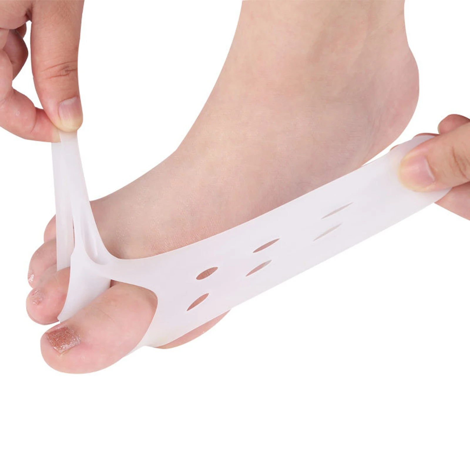 Toe Straightener Toe Separator Bunion Adjuster Feet Pads Relief Foot Pain Big Toe Thumb Valgus Protector Silicone Gel Foot Fingers Toe Separators Toe Spreader Toe Corrector Finger Toe Separator Toe Protectors