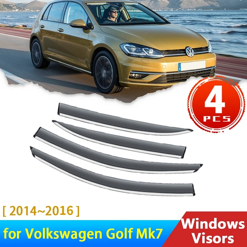 Kaufe Für Volkswagen VW Golf 7 Mk7 2013 ~ Glanz Schwarz Äußere