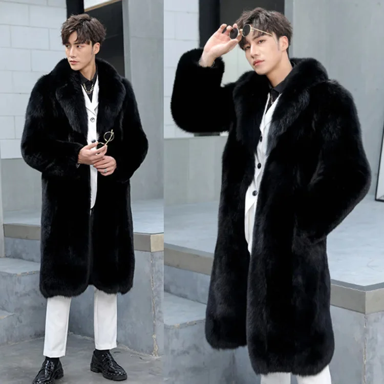 Description Picture 4 of itemCoat Leather Jacket Fur Men Fashion Clothing Casacos De Inverno Masculino Autumn and Winter Environmental Friendly Breathable