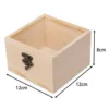 Wooden Storage Box Jewelry Display Case Square Dustproof with Glass Cover Decorative Jewelry Organizer Candy Display Box 5