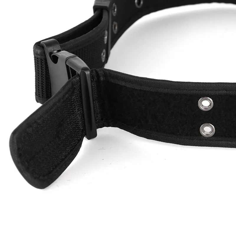 Men's Tactical Outer Belt Made of Nylon Material, with a Metal Fixing and Adjuster Buckle, Suitable for Outdoor Sports
