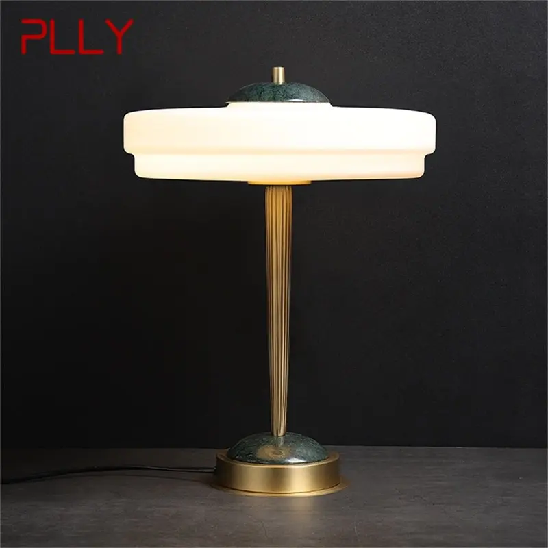 

PLLY Contemporary Table Lamp Luxury Marble Desk Light LED Home Decorative Bedside Bedroom Parlor