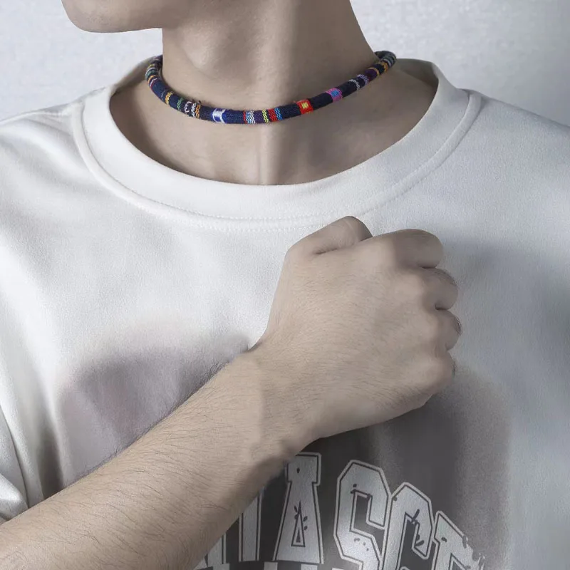 Bohemian Rope Necklace for Men 20 Inches