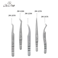 GLAMLASH Eyelash Extensions Tweezers Lash Artists High Precision Stainless Steel Superhard Anti-Static Tweezers 1