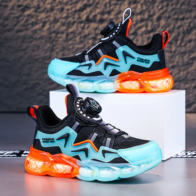 Baskets décontractées en maille respirante pour enfants, chaussures de marche plates, à la mode, de Tennis, pour filles et garçons, 2024