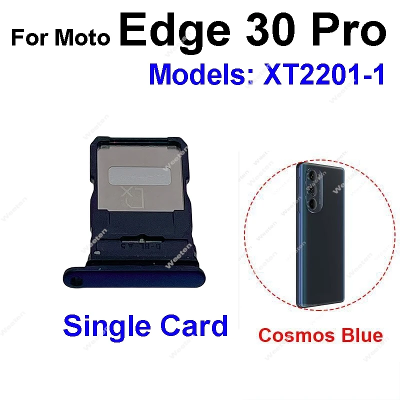 For Motorola MOTO Edge 30 Pro Neo X30 SIM Card Tray Holder Dual