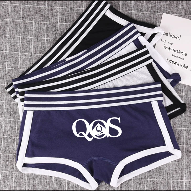 Spades QOS Sexy Print Cotton Underwear for Women Girls Home Panties  Boyshorts for Women Comfortable Cute Shorts Panties Woman
