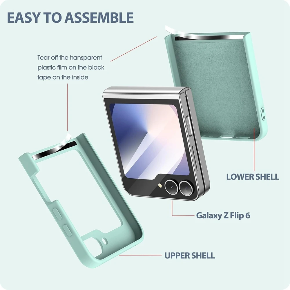 Samsung Z Flip Shockproof Case with Hand Chain and Magnetic Ring Holder