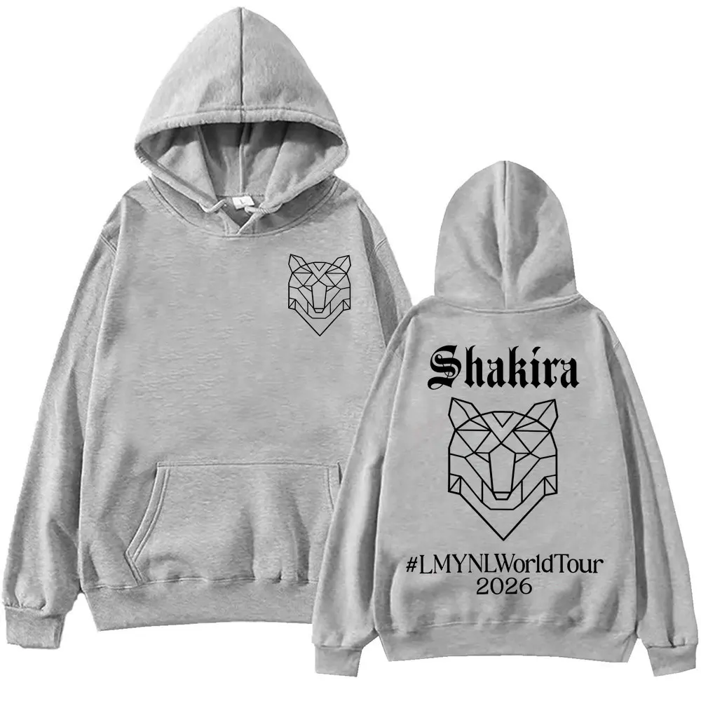 Singer Shakira World Tour 2026 Hoodie High Street Fashion Trend Long Sleeve Sweatshirts Men Women Casual Loose Fleece Pullovers 10
