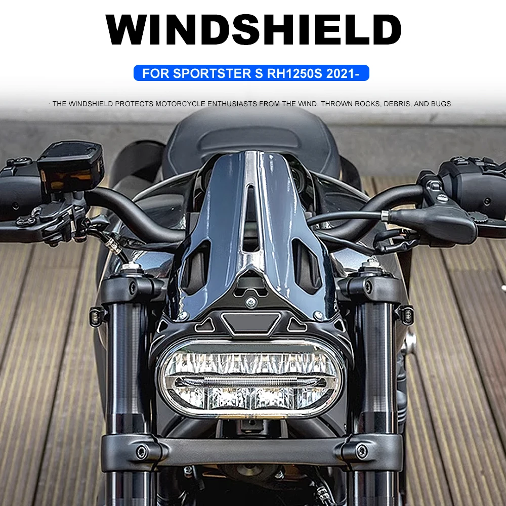 Nuovi Accessori Moto Parabrezza Decorazione Parabrezza Nero Per Sportster S Rh1250S Sportster S 2021 2022 2023