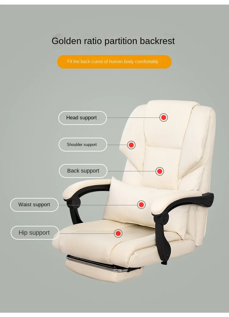 Description Picture 3 of itemHome comfortable sedentary swivel chair dormitory bedroom office chair