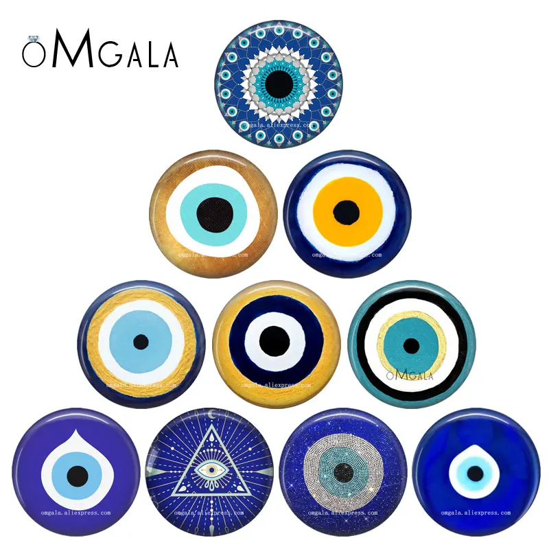 New-Fashion-Evil-Eyes-Art-Patterns-mix-12mm-18mm-20mm-25mm-Round-photo ...