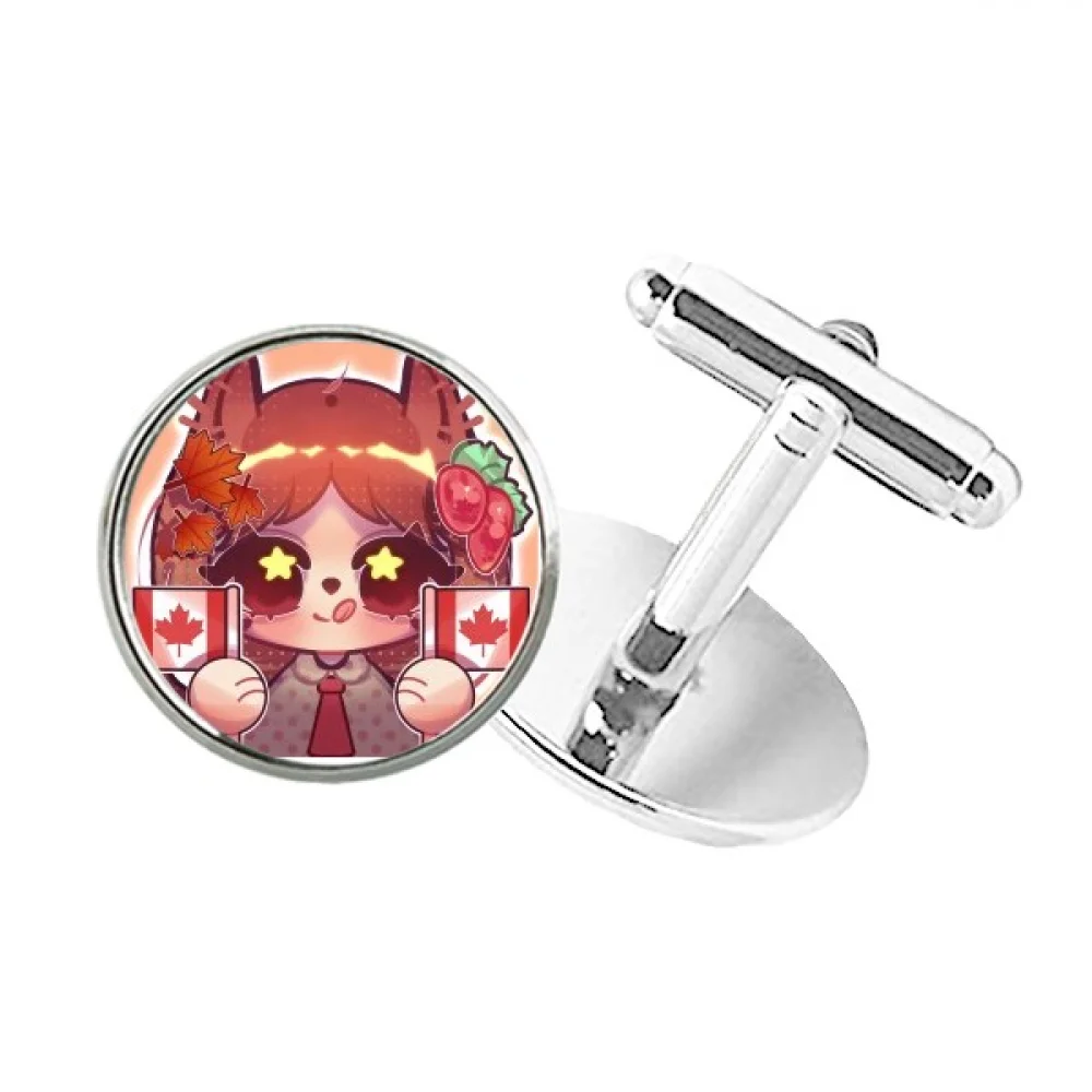 

squirrel canada flag maple cuff clip stud accessory cufflinks sleeve button