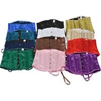 Corset vintage en satin pour femmes, ceinture amincissante, vêtement amincissant, bustier à la mode 5
