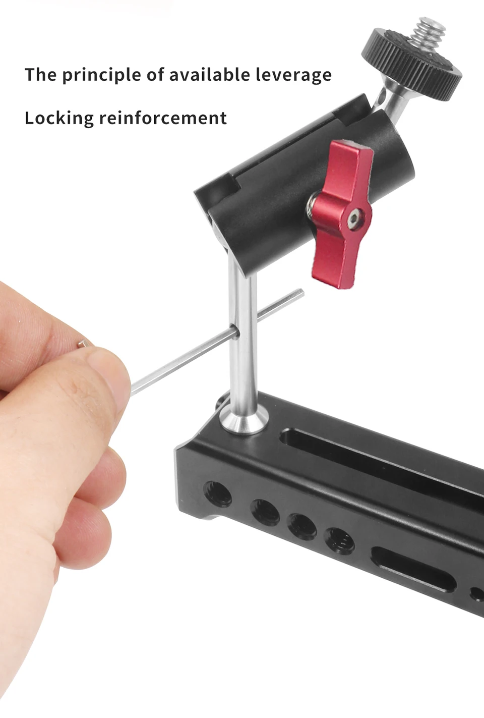 360 Tripod Magic Arm Mount Adapter Dual Ballhead 1/4"Screw Articulating Connecto