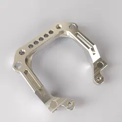 Enhanced Metal CNC Alloy U - Shape Rear Bumper Bracket (Silver)