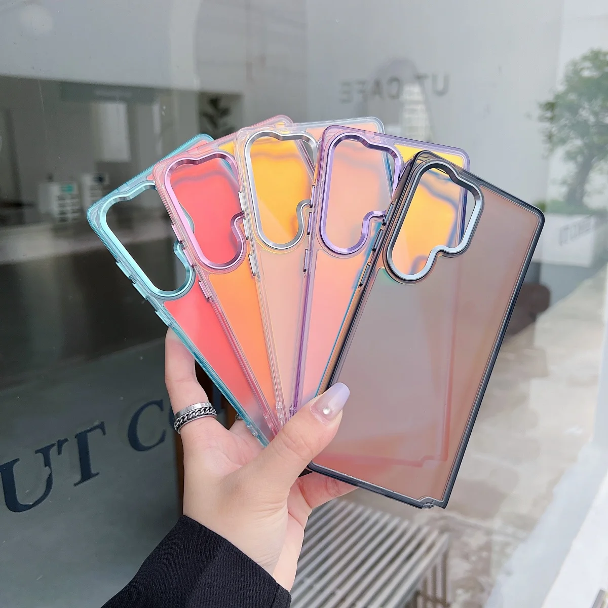 Luxury Gradient Laser Aurora Phone Case