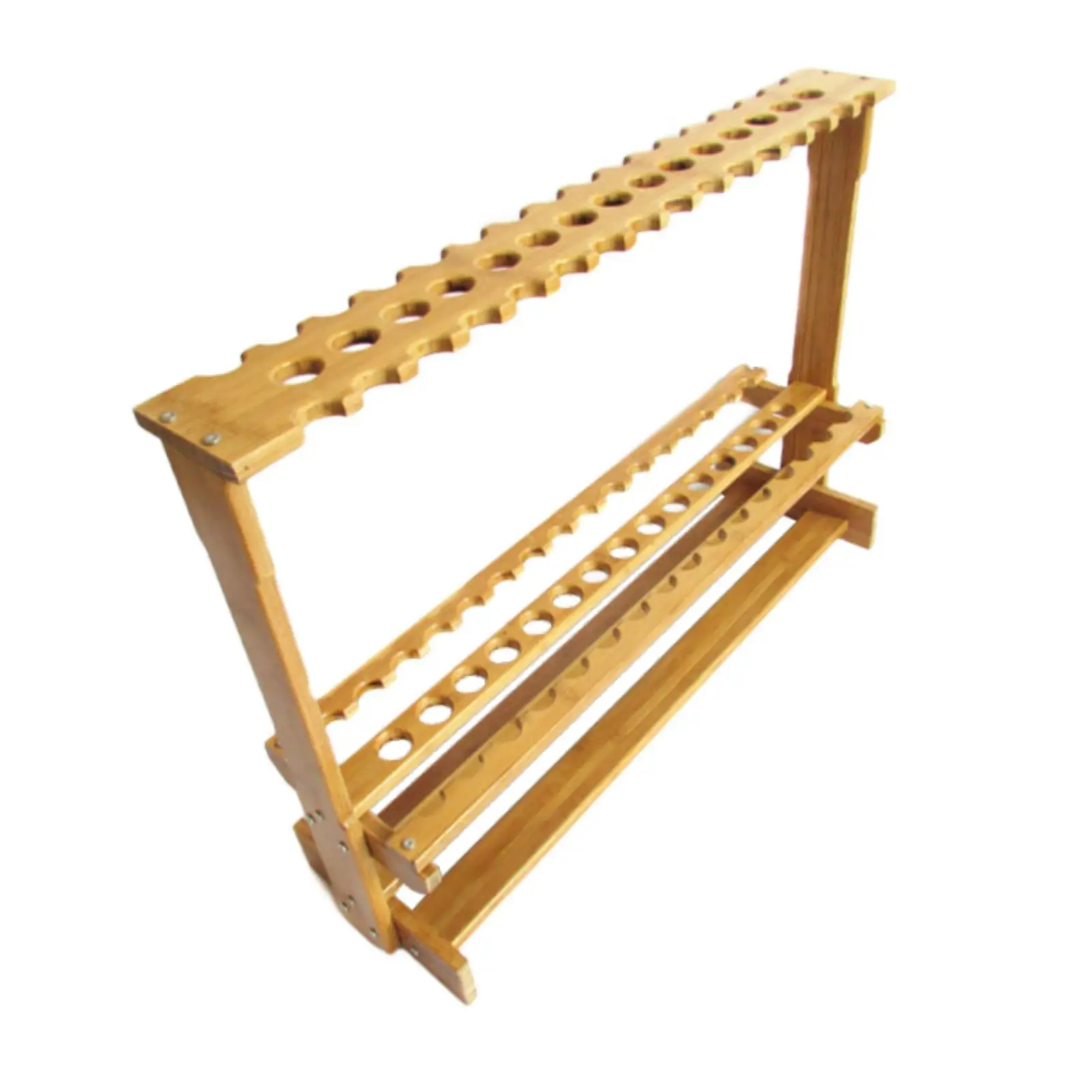 Bamboo Fishing Rod Rack 47 Holes Multifunction Display Fishing Gear Pole Holder for Boat Garage Home Storing Outdoor