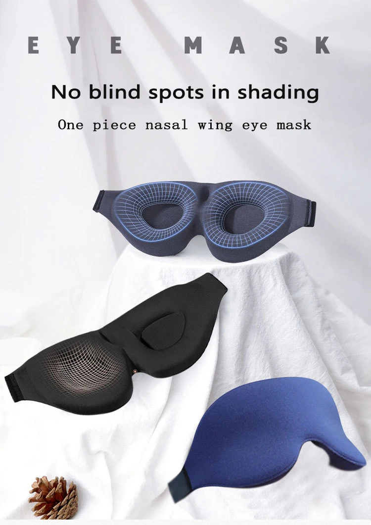 3D Sleeping Mask Block Out Light Sleep Mask For Eyes Soft Sleeping Aid Eye Mask for Travel Eyeshade Night Breathable Slaapmasker