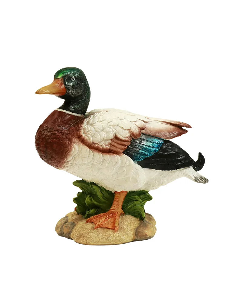 

Simulated courtyard mandarin duck outdoor ornaments, flowing water decoration, indoor garden landscaping props