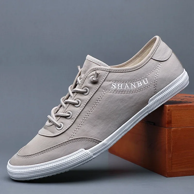 Men Shoes Flat Sneakers White Lace-Up Tenis Masculino Plus Size 46 Men's Casual Shoes Lightweight Breathable 2