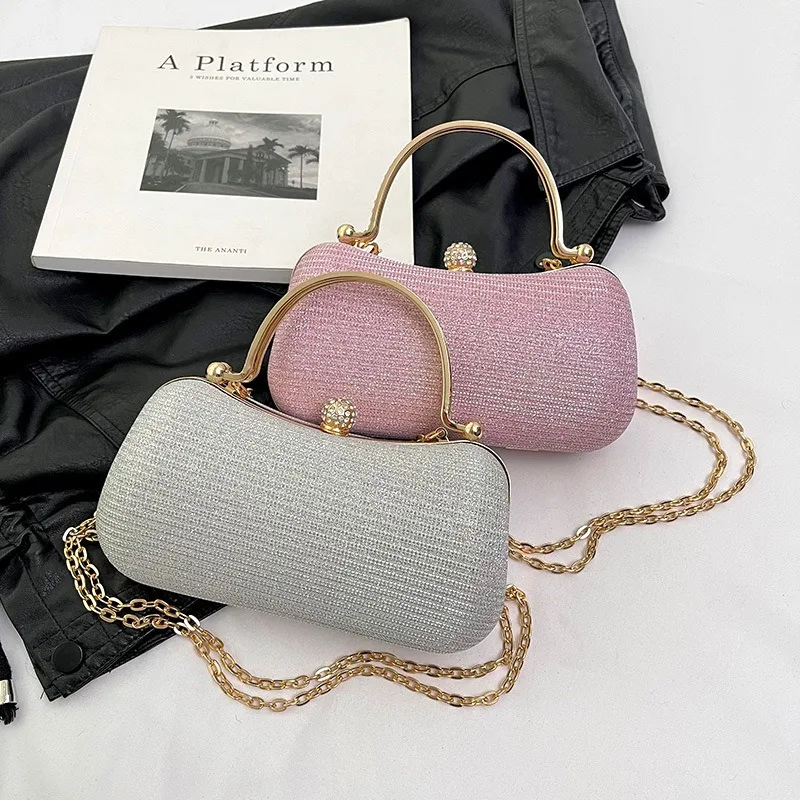 Elegant Crystal Bridal Wedding Clutch Bags Luxury Rhinestone Women Evening Clutches Bag Ladies Party Dinner Purse Crossbody Bags