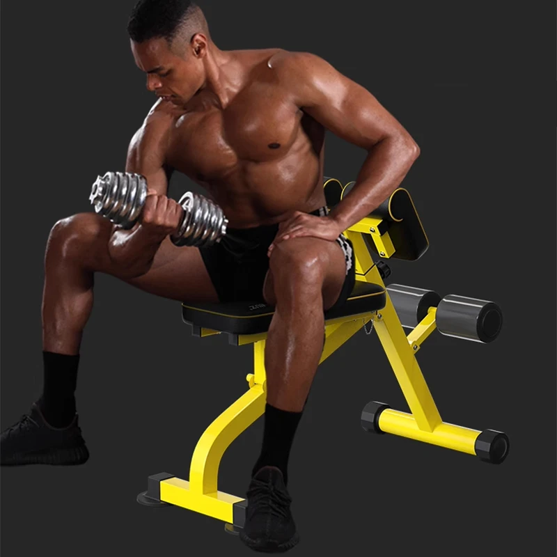 Multifunction Compact Adjustable Roaman Chair, Ab/Back Hyper Bench, One Key for Store and Less Room