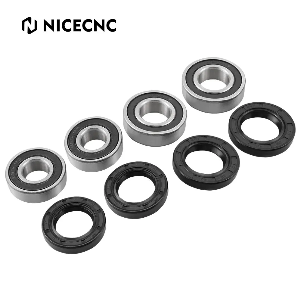 NiceCNC Front Wheel Bearing Kit Seal for Yamaha Raptor 125 250 350 700 700R 2011-2022 YFZ450 450R 450X 2006-2022 BANSHEE 2006