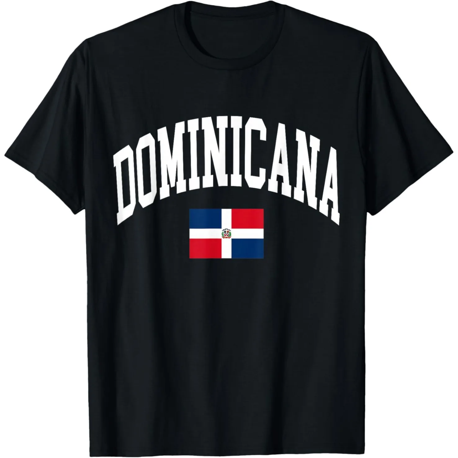Lustige T-Shirts mit Flagge der Dominikanischen Republik, für Herren, reine Baumwolle, Humor, Streetwear, kurzärmelig, Unisex, lockere Kleidung