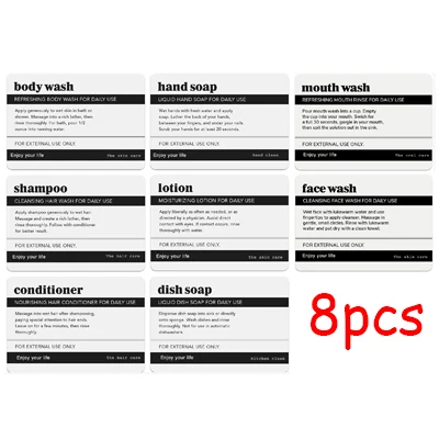 8pcs label