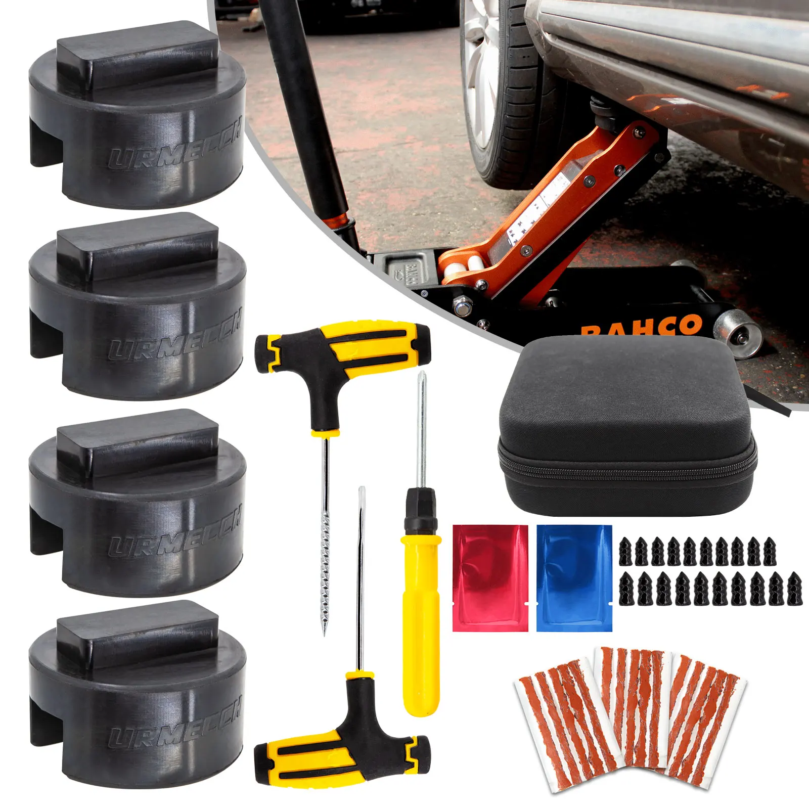 2PCS Rubber Jack Pad Adaptor Set For BMW 3, 4, 5 Series, X3, X5, Z4