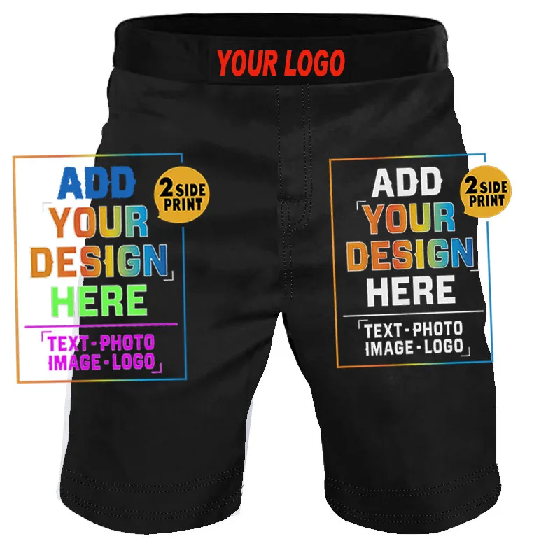 Men's Muay Thai MMA Shorts Running Sanda Fighting Boxing Taekwondo BJJ Adult Children's Combat Shorts