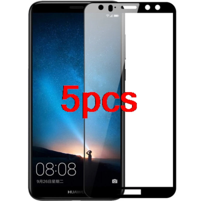 

5 шт. для huawei mate 10 lite закаленное стекло 9h 3d полное покрытие Защитная пленка для переднего экрана на планке для телефона l02 l03 l21 защитная пленка