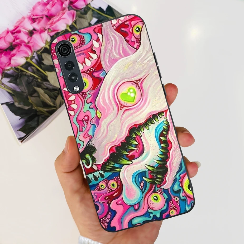 Stylish Painted Silicone Soft Phone Case - 6.8'' Bumper Cover, Compatible with LG Velvet 5G