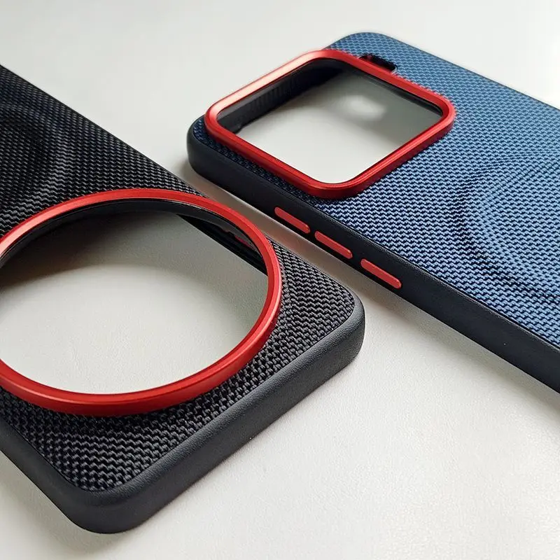 Luxury PU Magnetic Wireless Charging Protective Back Cover Case