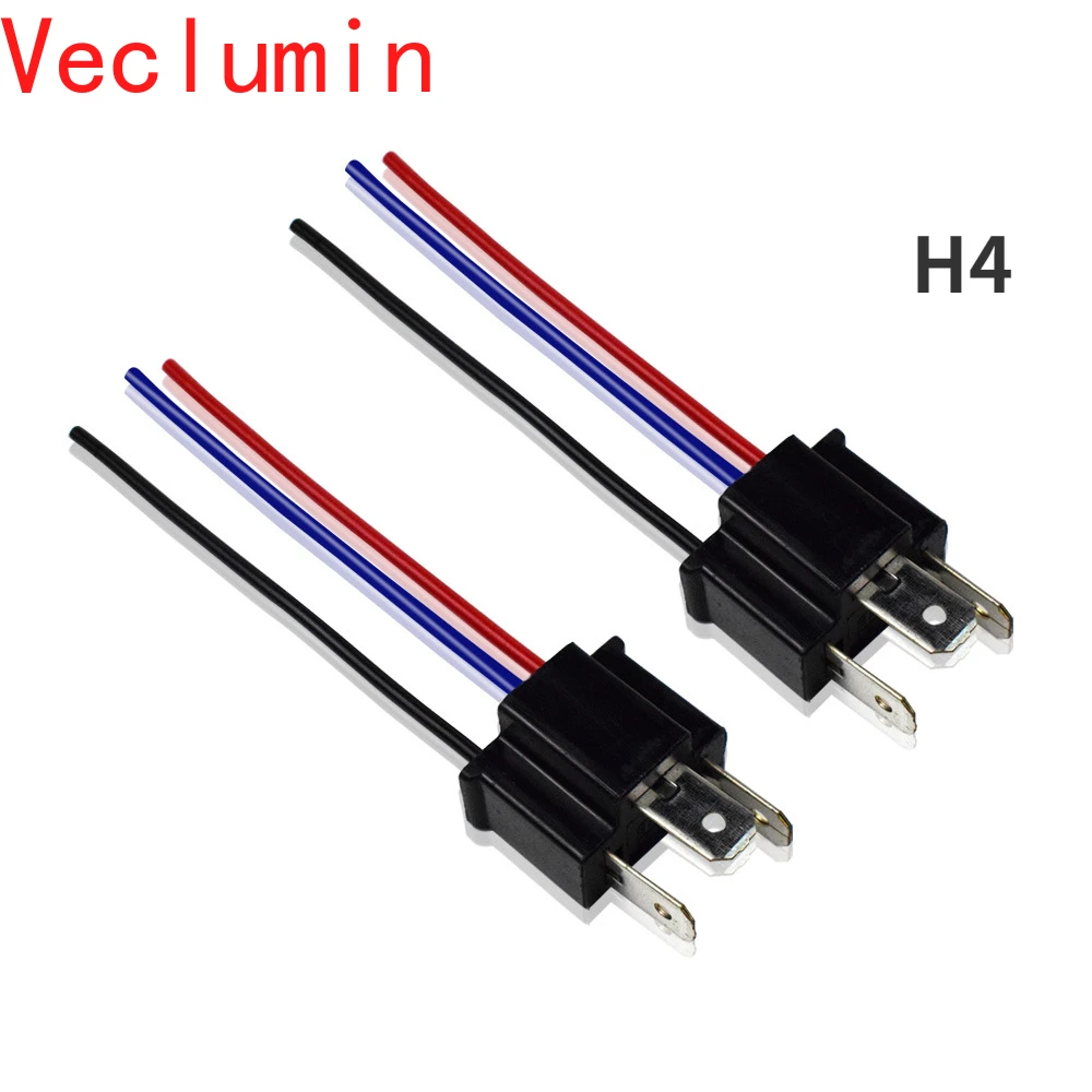 

Car Socket Wire Led Hid H4/9003/HB2 Hi/Lo Waterproof Hermaphrodite Connector Plug with Wire Connector with Wire Car Accesorios