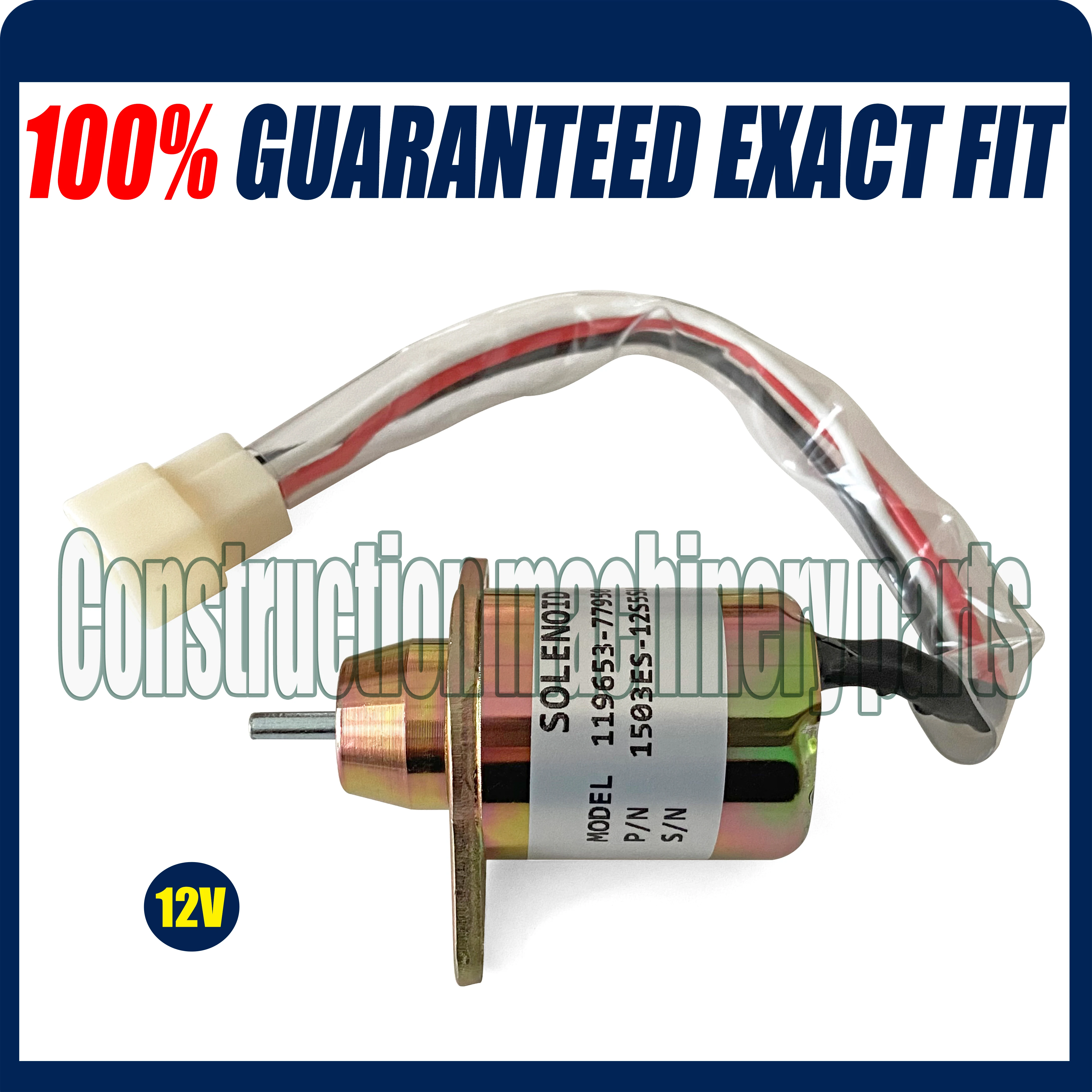 11965377950 Stop Solenoid Valve 12V for Yanmar Engine 1503ES12S5SUC5S