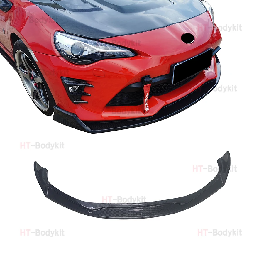 Carbon Fiber Front Bumper Lip Spoiler For Toyota 86 GT86 2017 2019