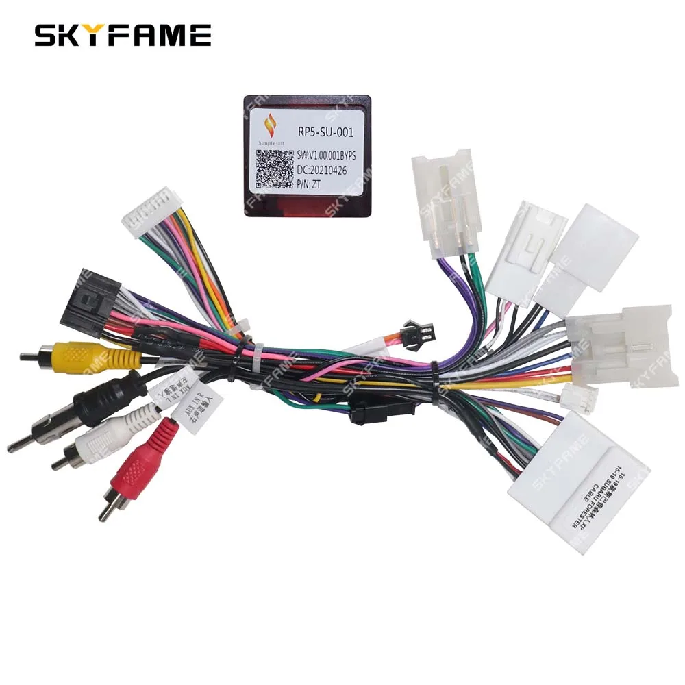 Car Wire Cable Adapter 16Pin Car Wiring Harness Adapter Canbus Box for Subaru Legacy Outback Forester XV Crosstrek Harman Kardon RP5-SU-001