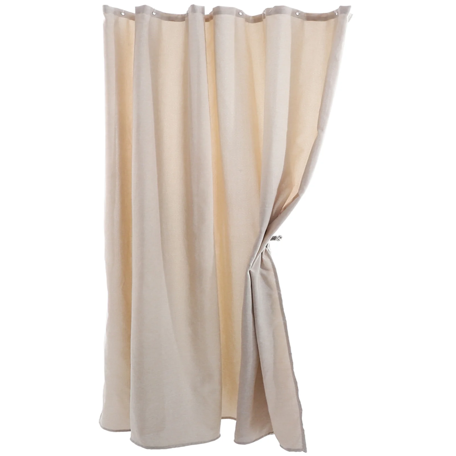 

Solid Color Bathroom Curtain Washable Dorm Hotel Hanging Linen Shower Curtain