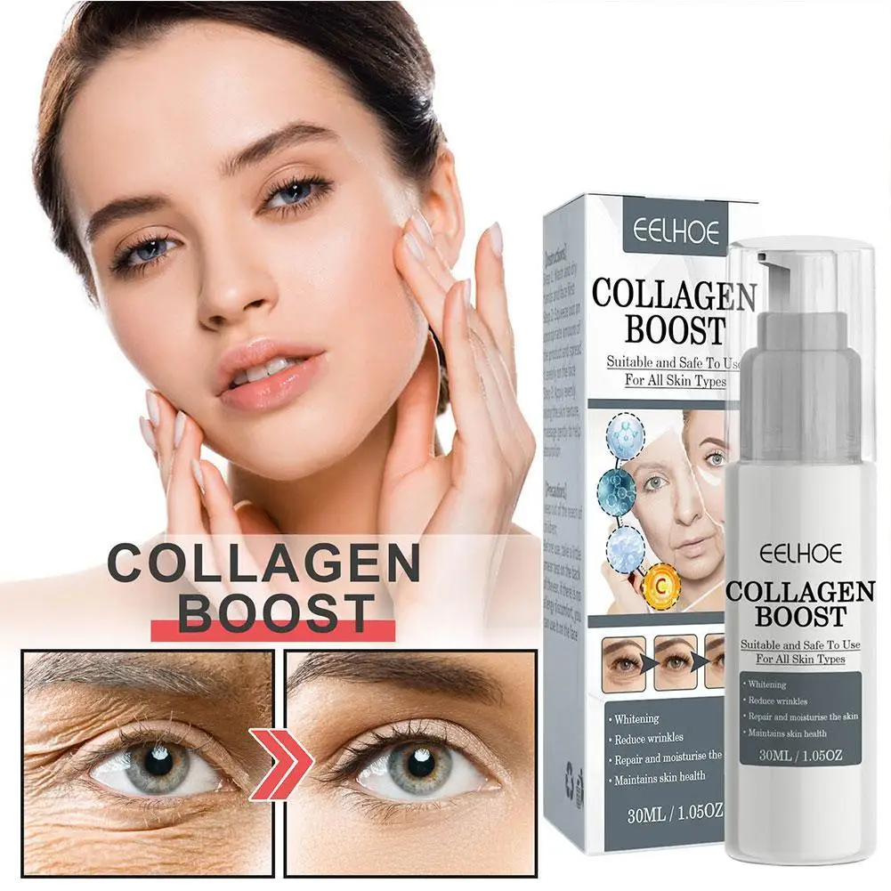 

2 Pcs 30ml Collagen Boost Serum Anti-Aging Dark Spot Corrector Wrinkle Cream Women Face Skin Care