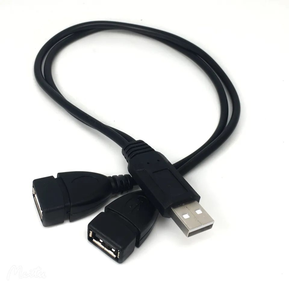 Onvian USB Splitter, USB Hub 1 Male To 2 Female Adapter, USB 2.0 Extension Data